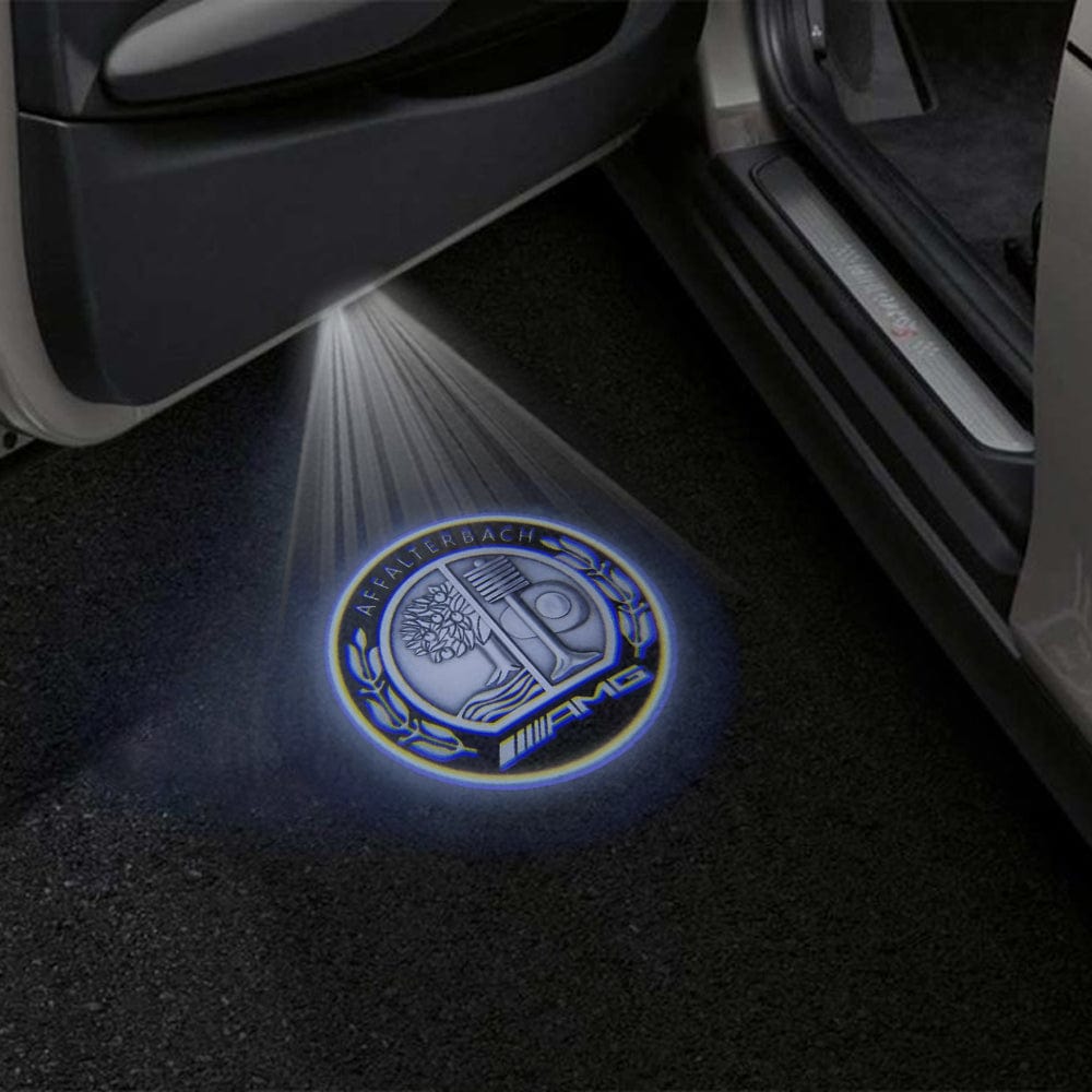 Mercedes-Benz C-Class 4th Gen AMG C63/C63 S Coupe/Cabriolet 2 Doors Premium Door Puddle Lights Various Designs 2016-2021