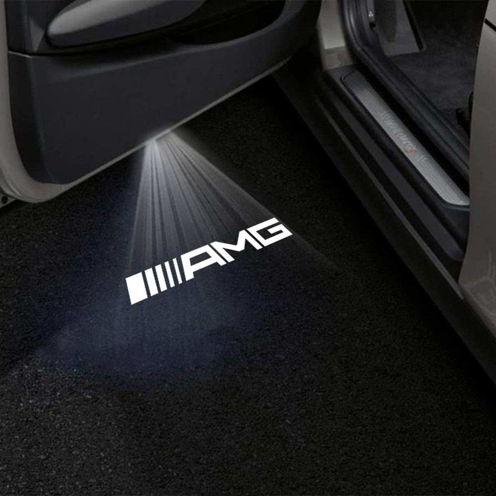 Mercedes-Benz C-Class AMG C63/C63 S Sedan 4 Doors 4th Gen W205 Premium Door Puddle Lights Various Designs 2015-2021