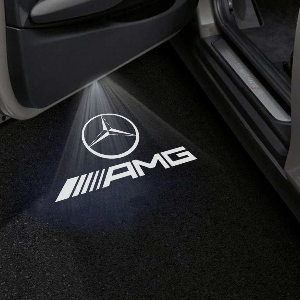 Mercedes-Benz C-Class 4th Gen AMG C63/C63 S Coupe/Cabriolet 2 Doors Premium Door Puddle Lights Various Designs 2016-2021