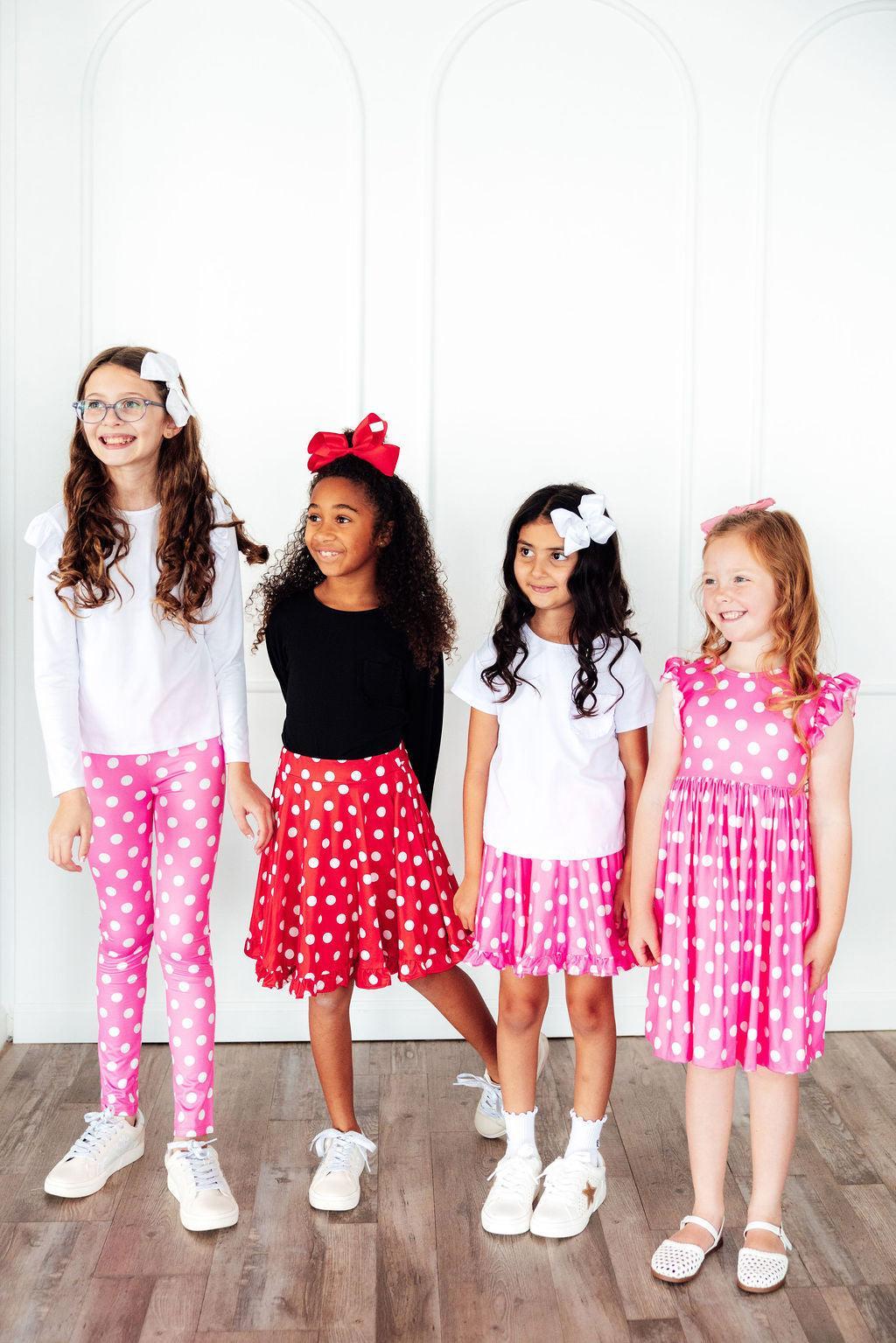 Pink Polka Dots Leggings