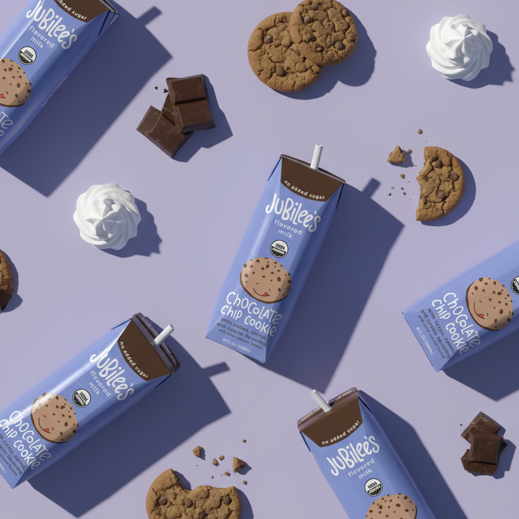 Chocolate Chip Cookie Organic Whole Milk Boxes, 12-pack