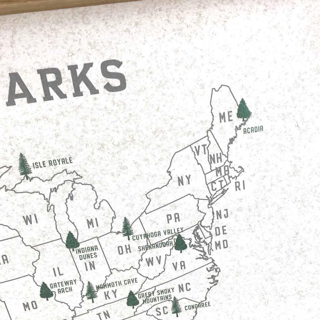 National Parks Pinboard