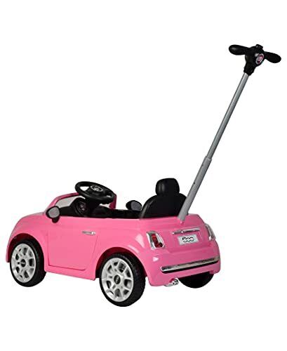 Pretty in Pink Fiat 500 Push Car for Little Ones