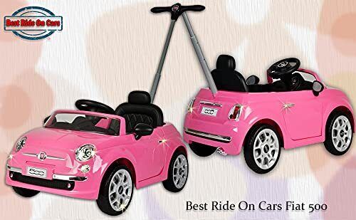 Pretty in Pink Fiat 500 Push Car for Little Ones