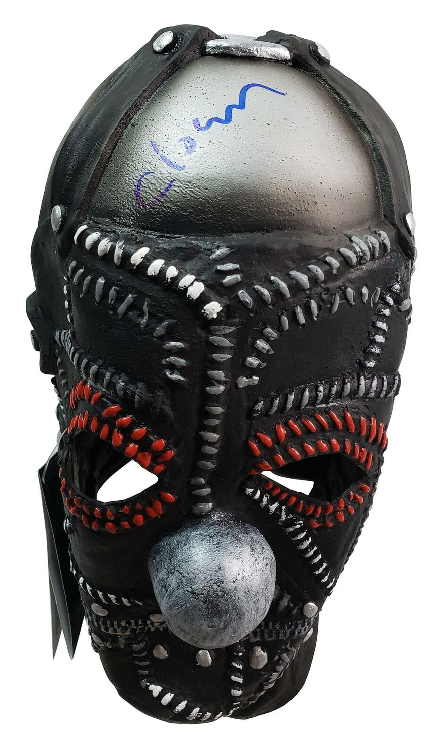 Slipknot Clown Signed Mask Shawn Crahan w Custom Display Stand ACOA