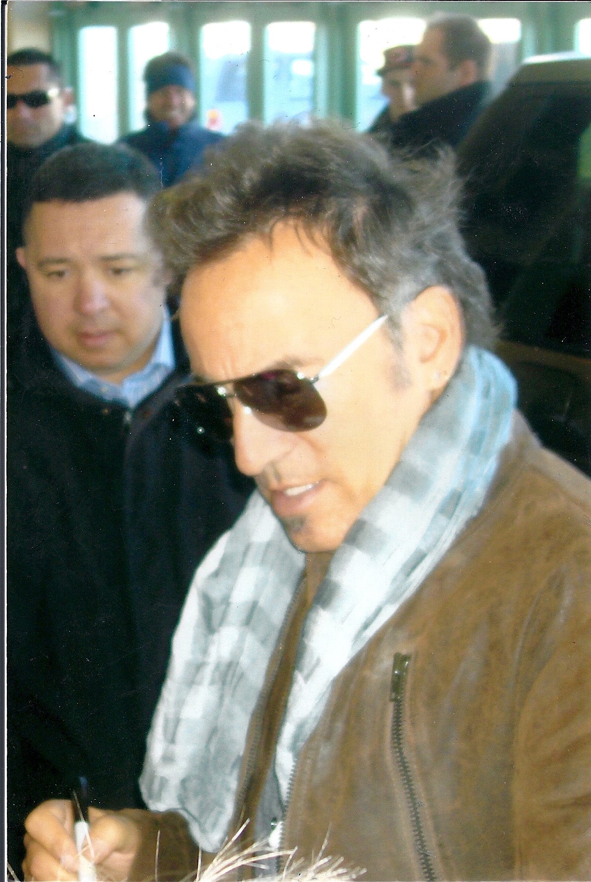Bruce Springsteen Signed Born In The USA Lp CD Custom Graphics Photo Guitar