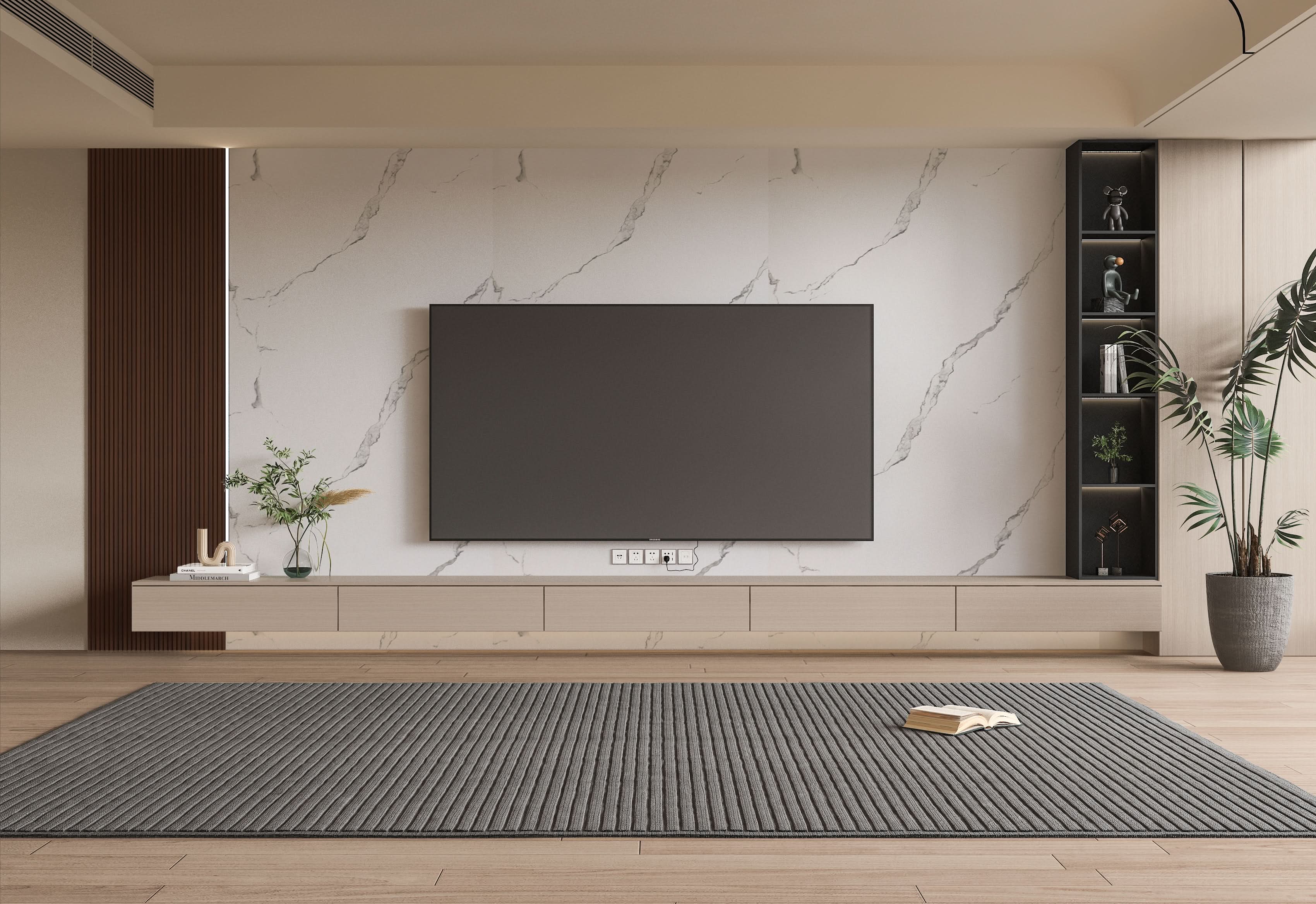 Calacatta Manhattan PVC Marble Sheets Wall Panel - Waterproof 4x8 ft (32 sq. ft)
